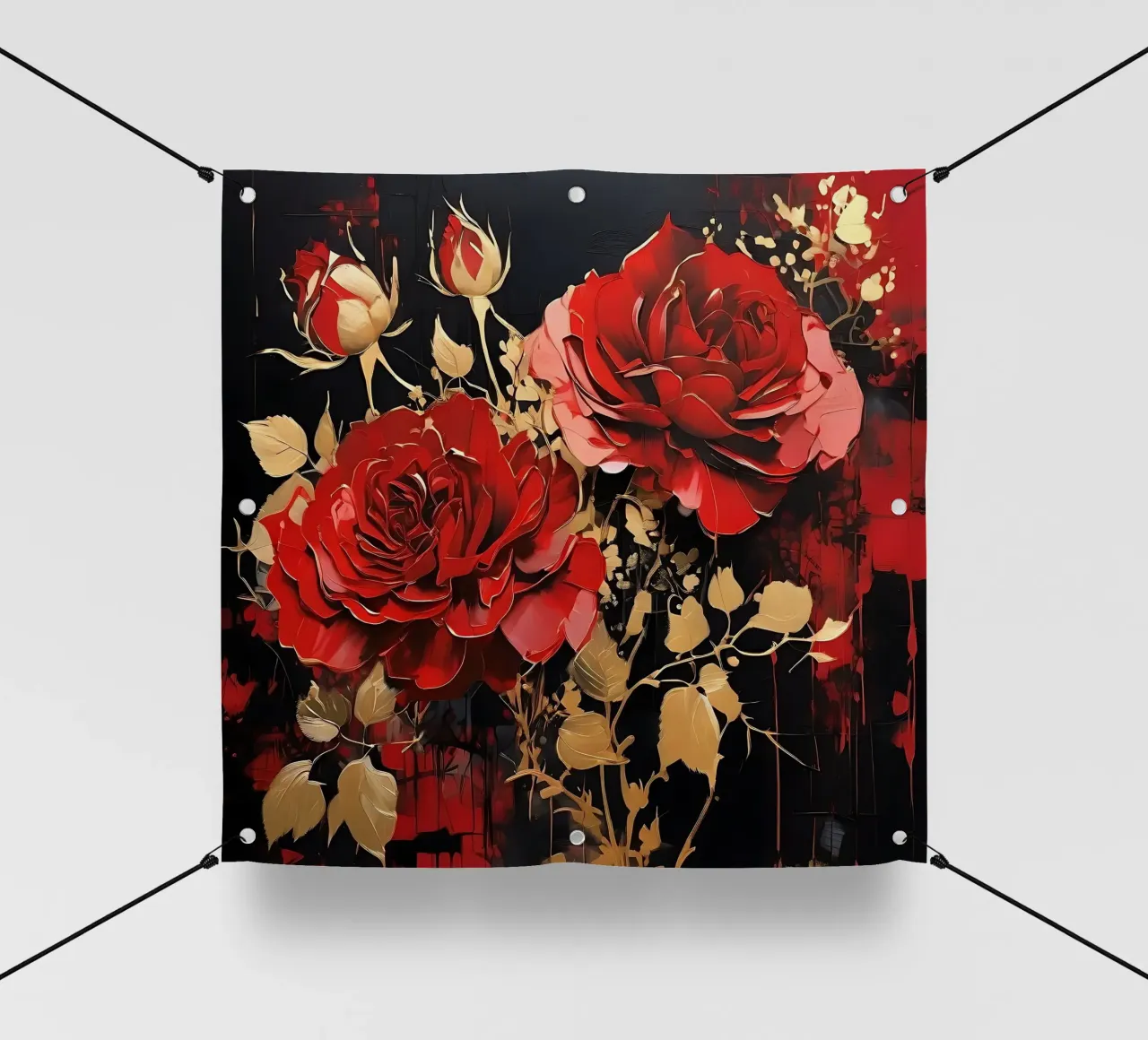 Rosen_gold_rot_3 telo in pvc da Farb- und Blütenzauber by LK