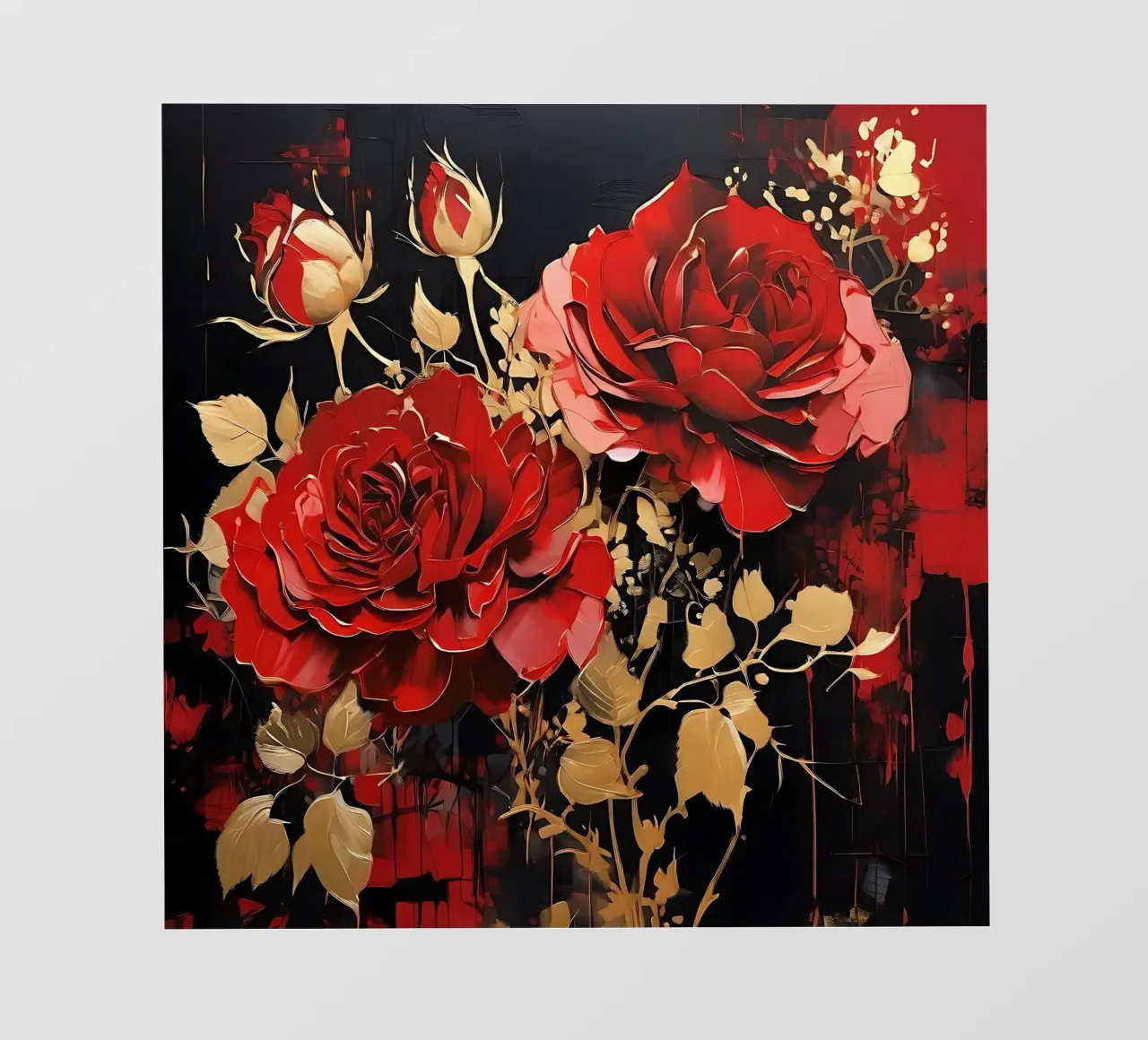 Rosen_gold_rot_3 telo in pvc da Farb- und Blütenzauber by LK