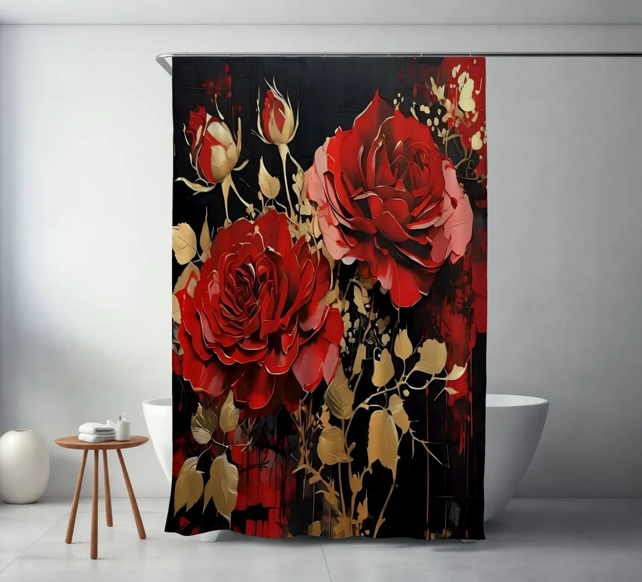 Rosen_gold_rot_3 tenda da doccia da Farb- und Blütenzauber by LK