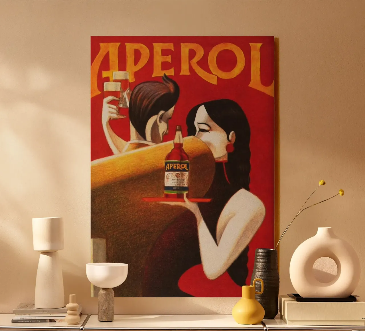 Poster vintage Aperol panneau forex de Neeraprint