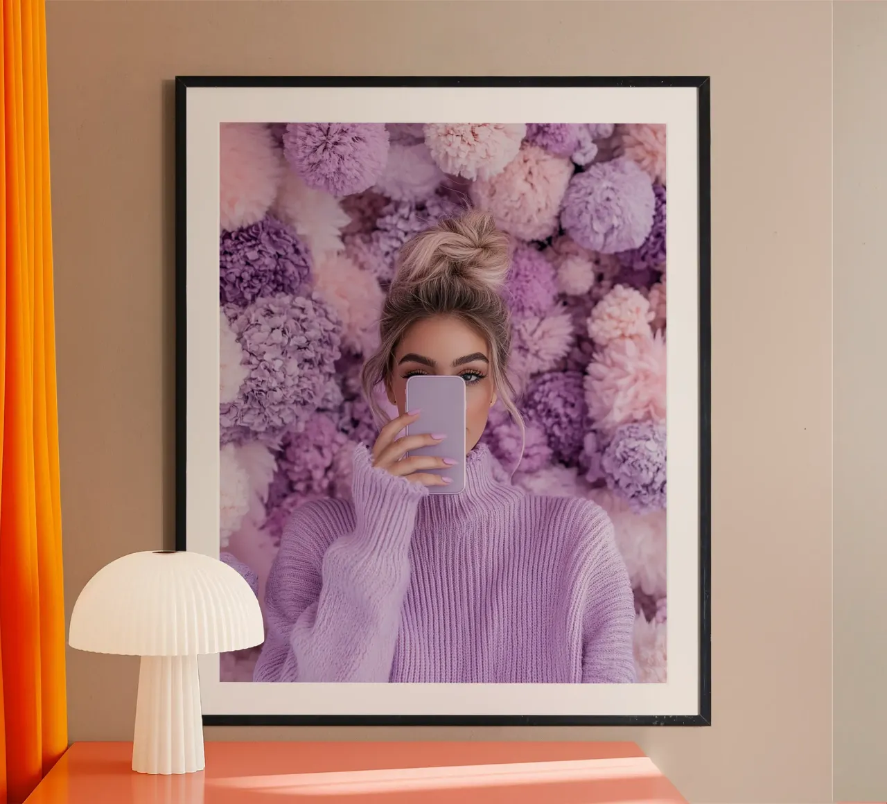 Reverie lilla poster da PhotoVibe Decor