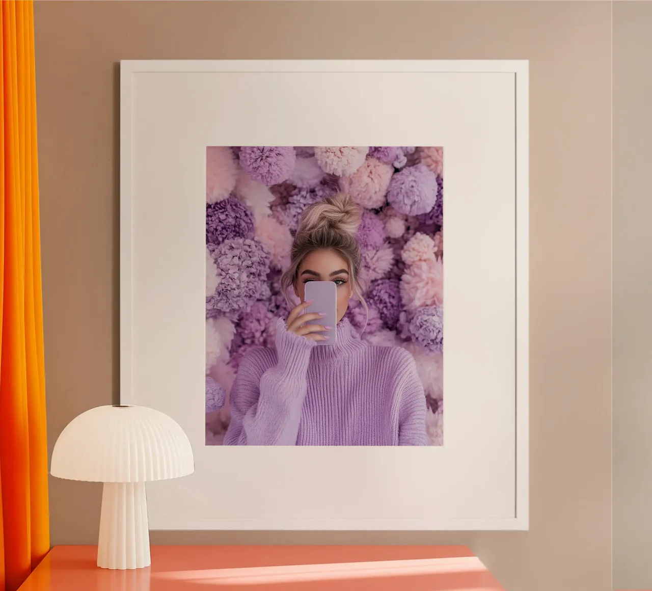Reverie lilla poster da PhotoVibe Decor