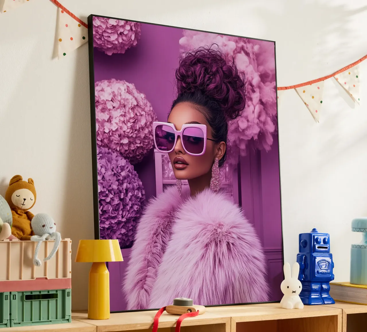 Reverie lilla alluminio dibond da PhotoVibe Decor