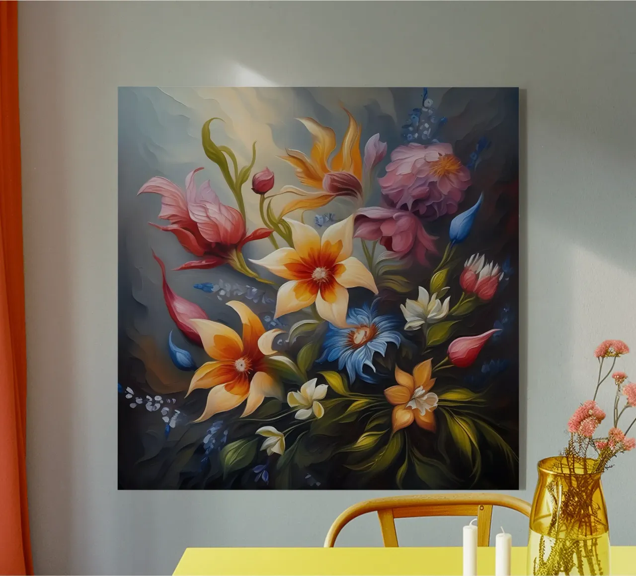 Fiori_pittura_1 plexiglass da Farb- und Blütenzauber by LK
