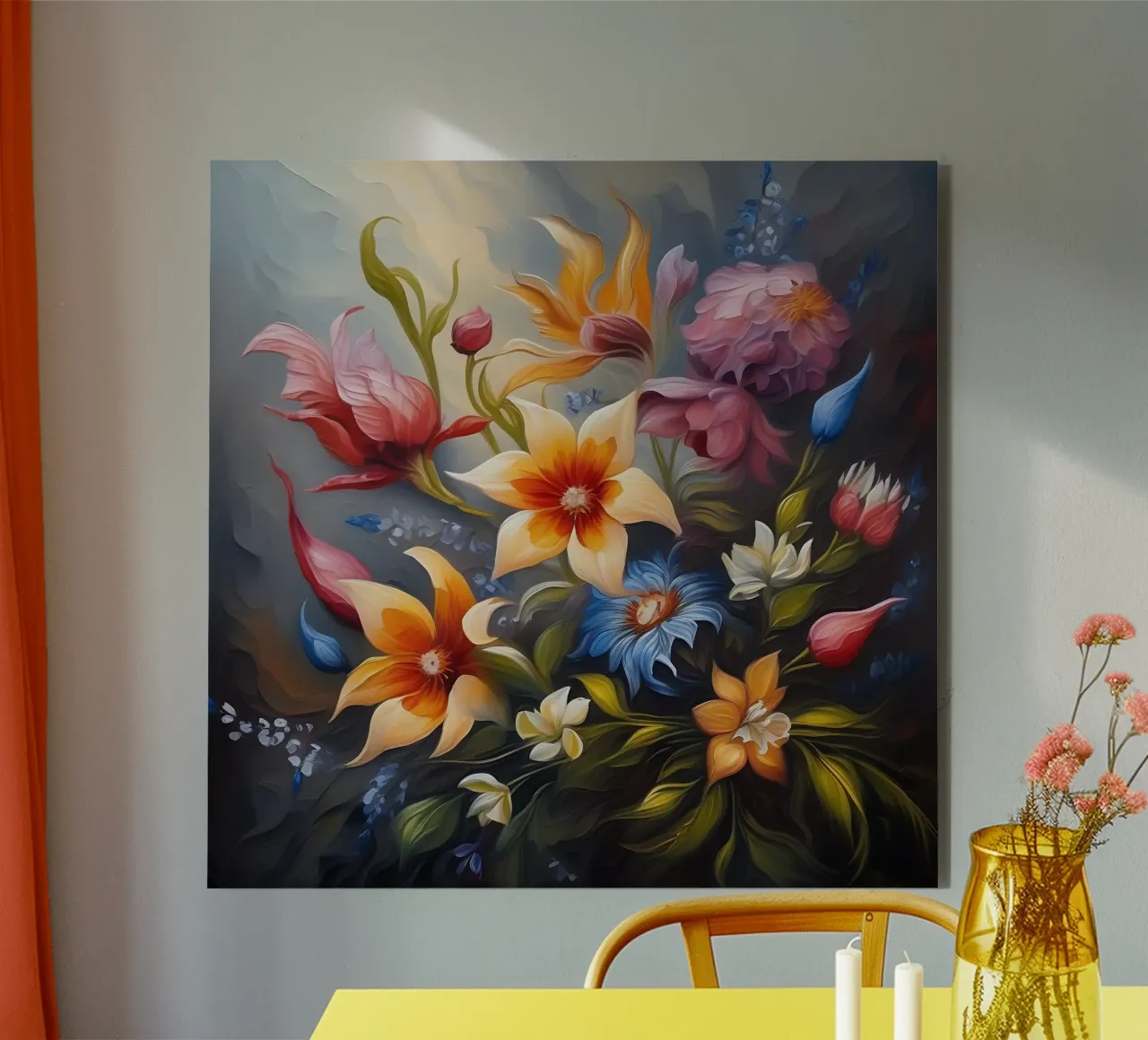 Fiori_pittura_1 alluminio dibond da Farb- und Blütenzauber by LK