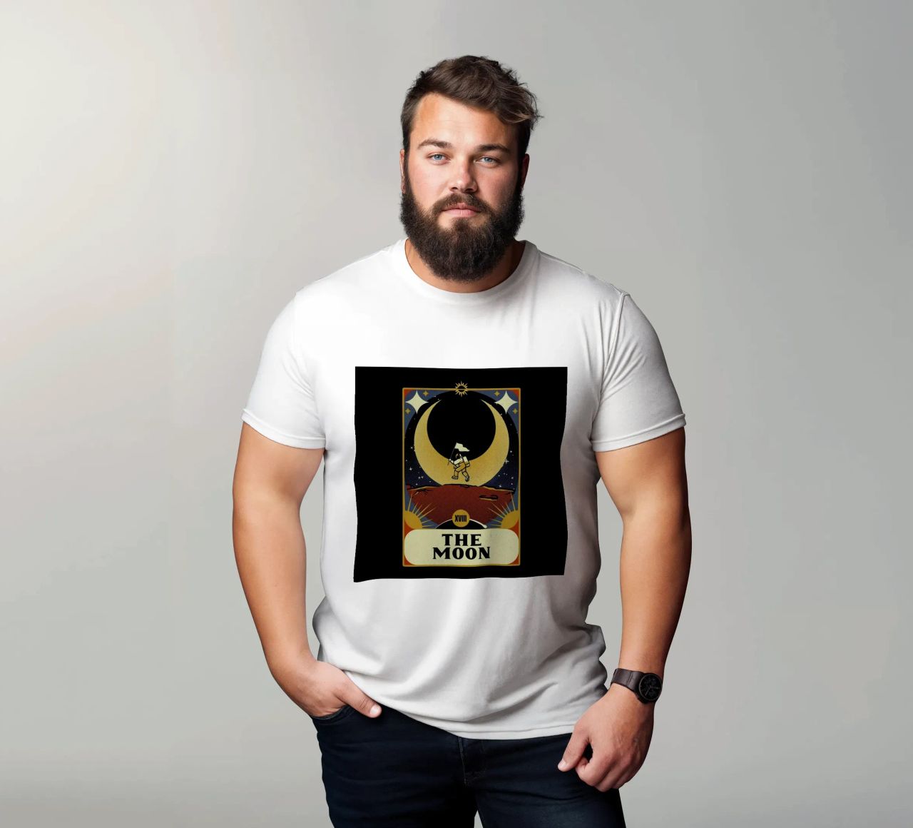 Astronaut Tarot Moon T-Shirt von Tobe Fonseca