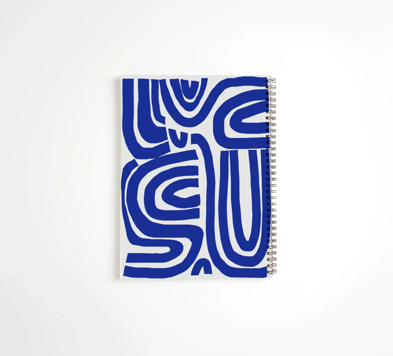 S & U blue spiral notebook by Little Dean