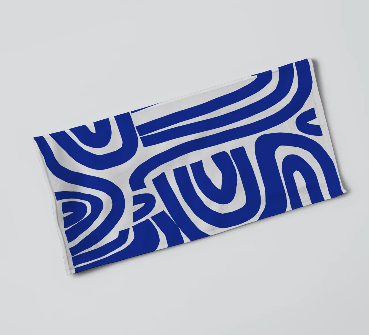 S & U blue towel by Little Dean