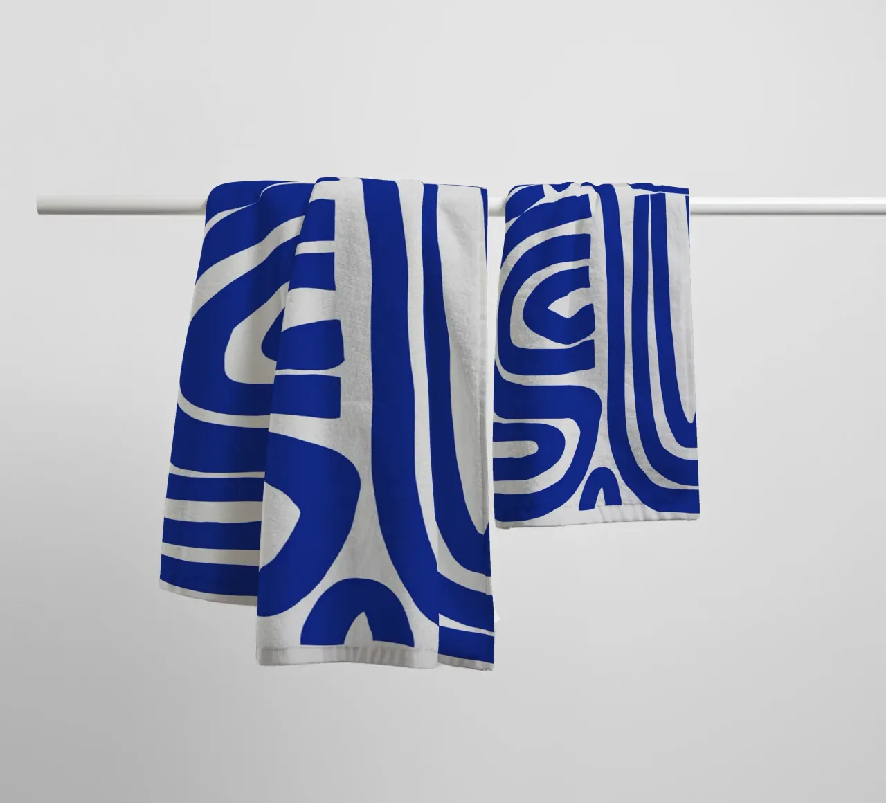 S & U blue towel by Little Dean
