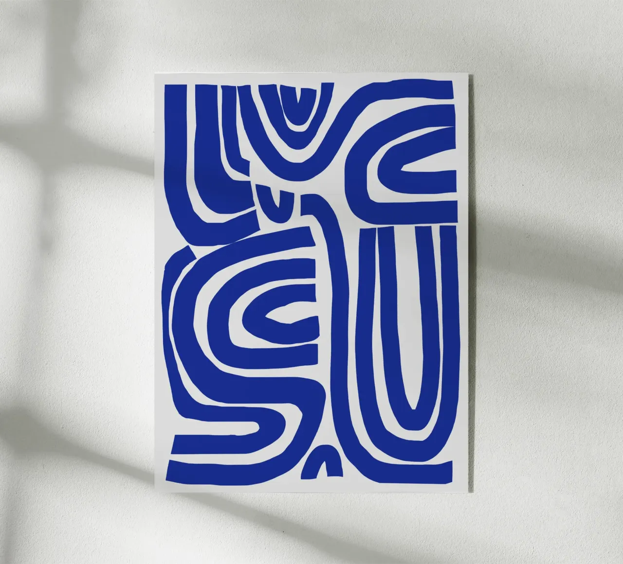 S & U blue acrylic glass by Little Dean