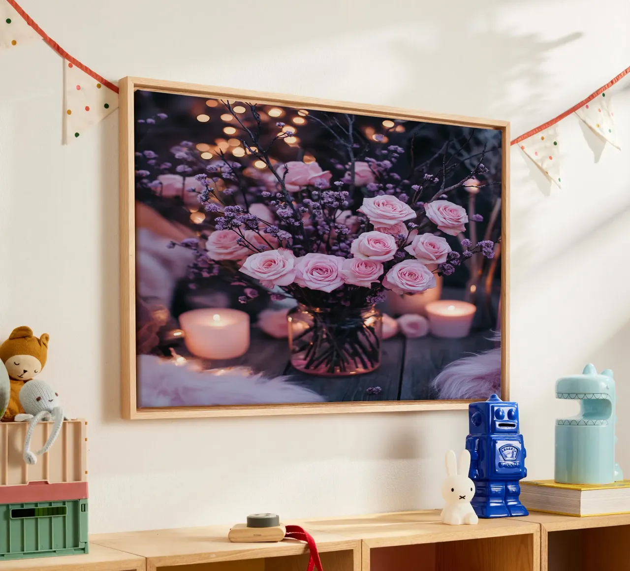 Lilac Reverie canvas with Floater frame by PhotoVibe Decor
