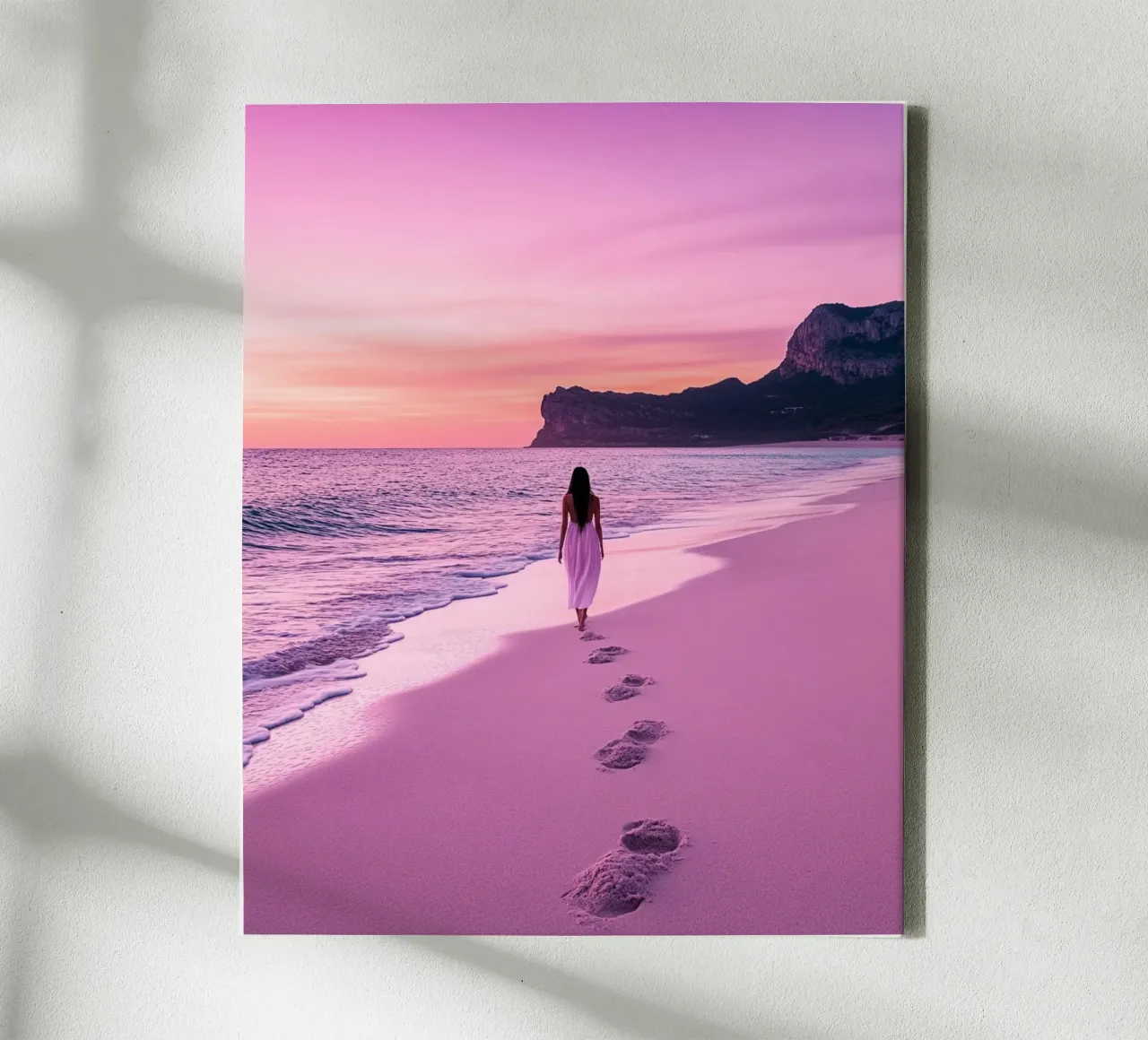 Reverie lilla tela con Cornice a cassetta da PhotoVibe Decor