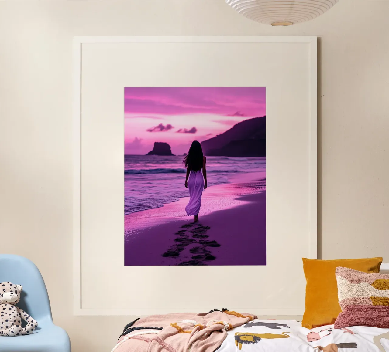 Reverie lilla poster da PhotoVibe Decor
