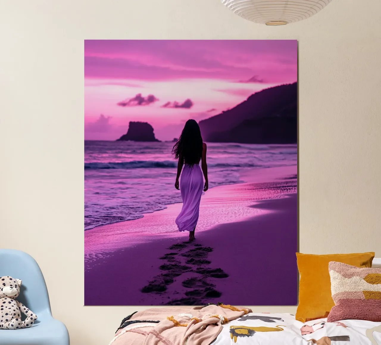 Reverie lilla poster da PhotoVibe Decor