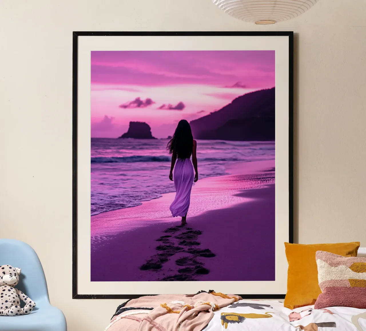 Reverie lilla poster da PhotoVibe Decor