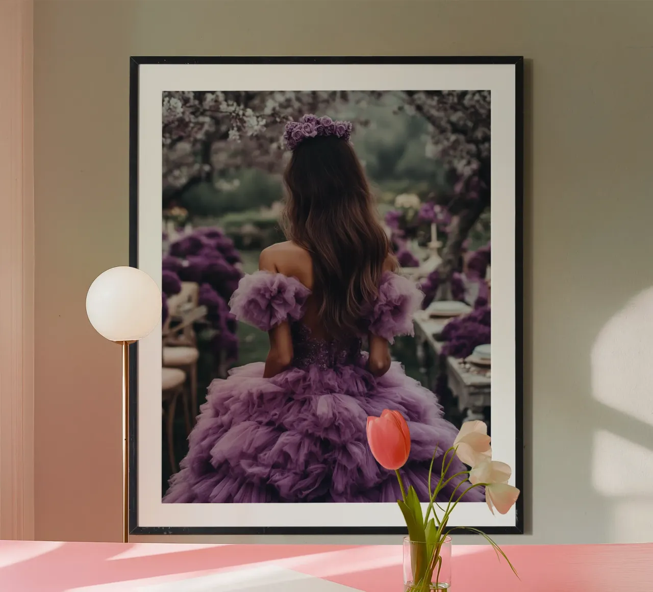 Reverie lilla poster da PhotoVibe Decor