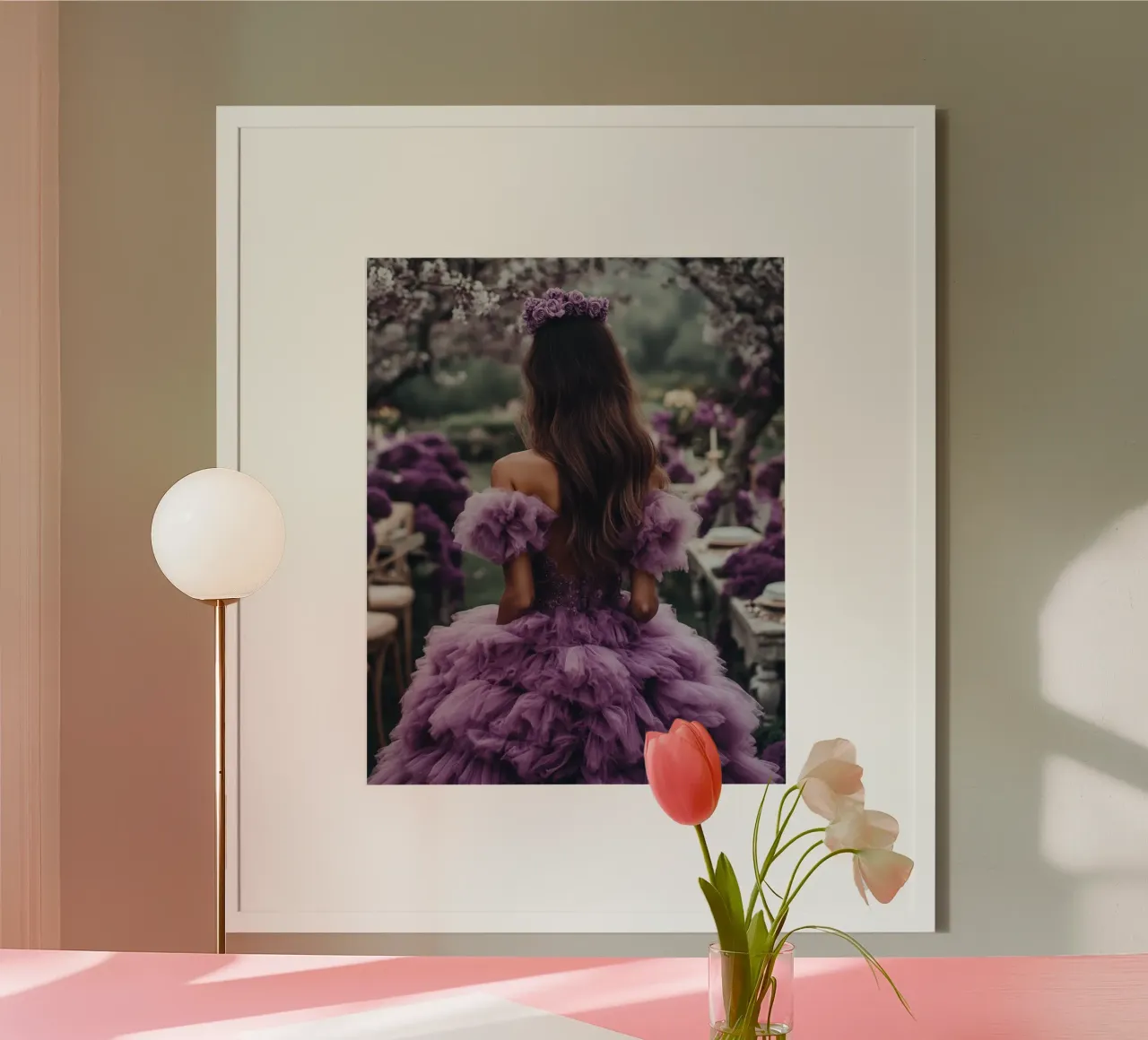 Reverie lilla poster da PhotoVibe Decor