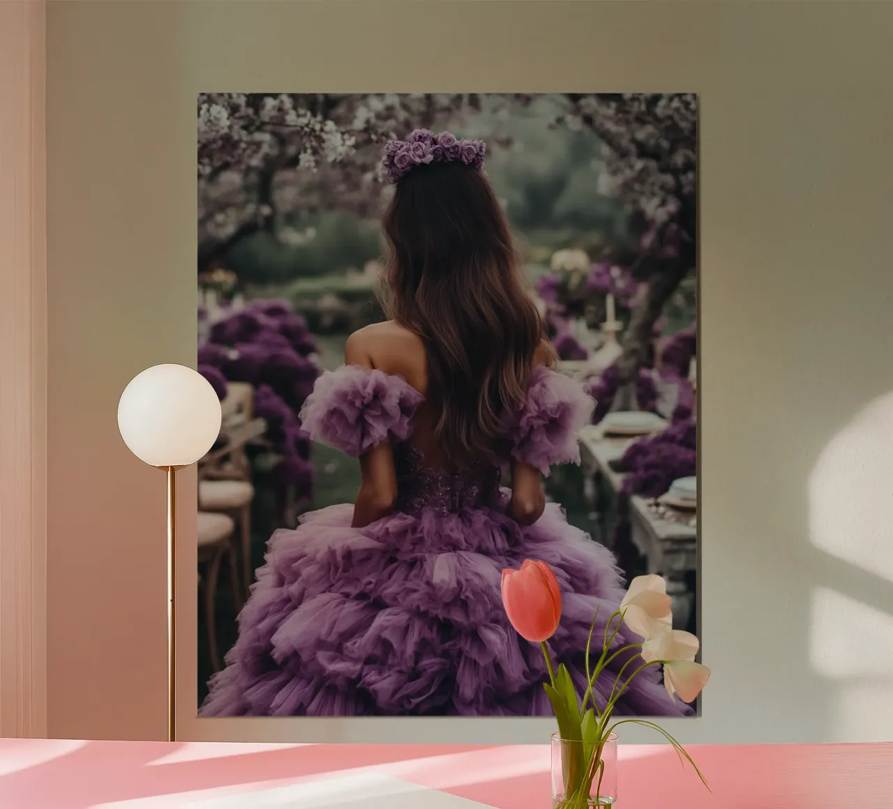 Reverie lilla poster da PhotoVibe Decor