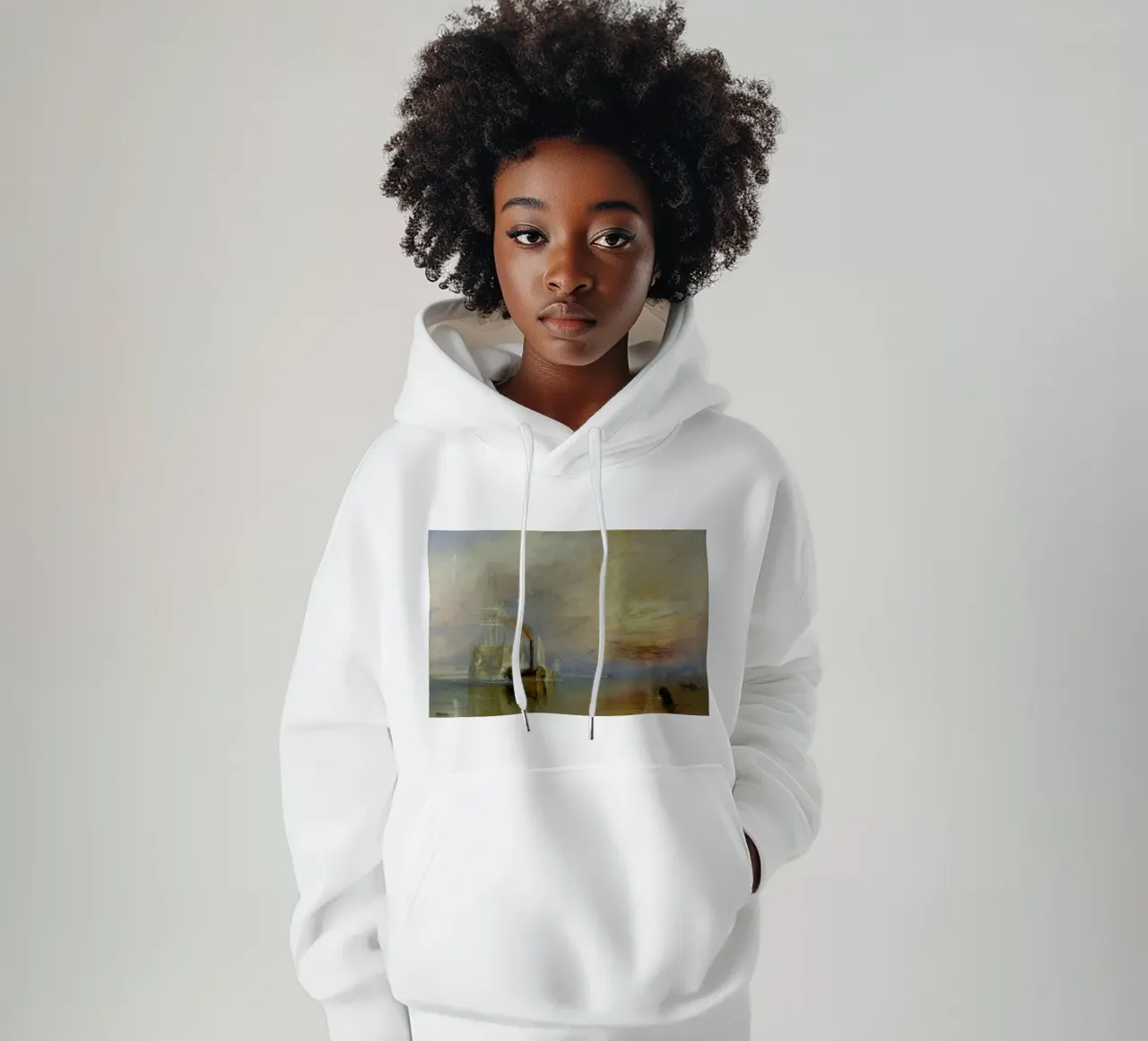 Turner - The Fighting Temeraire felpa con cappuccio da Vintage by JUNIQE