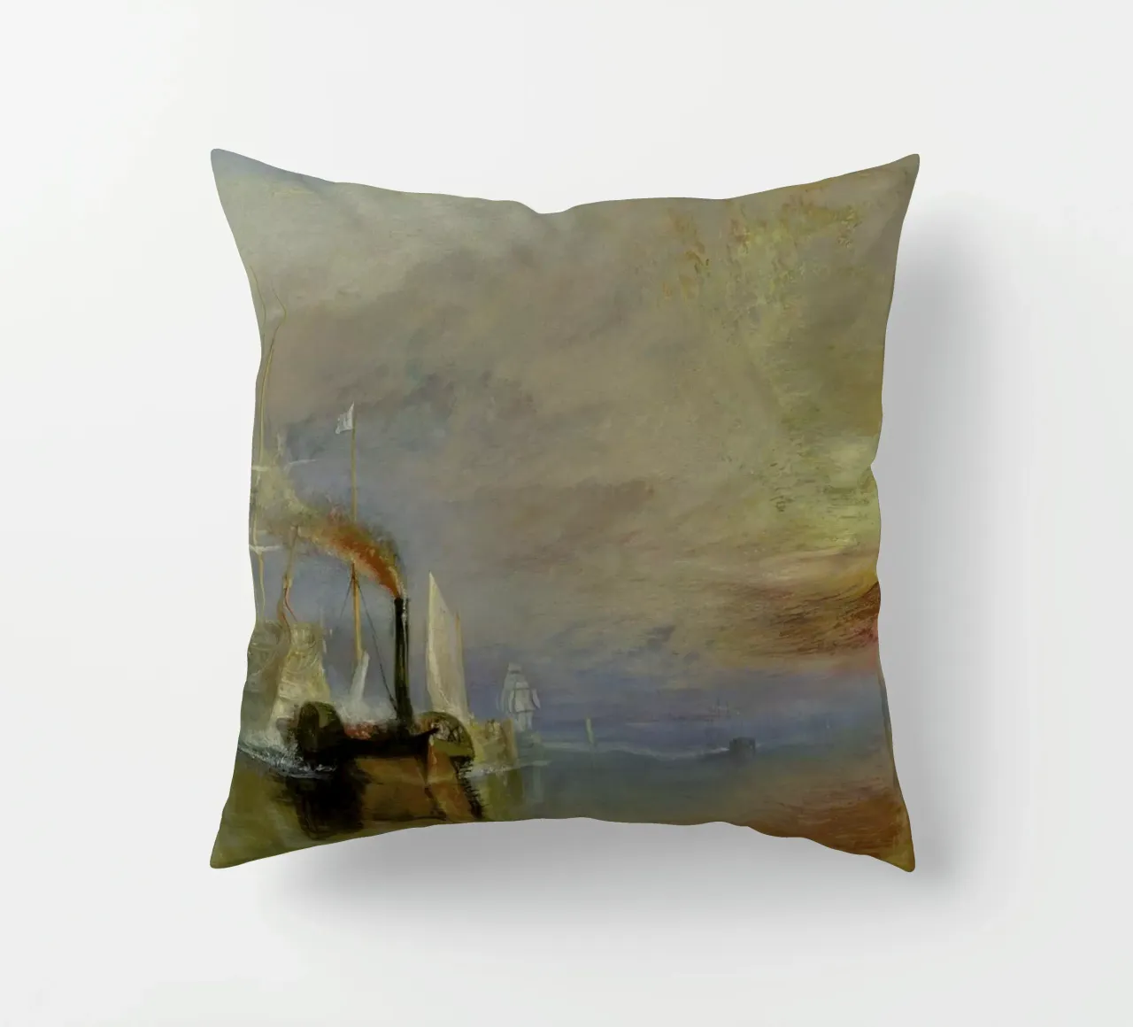 Turner - The Fighting Temeraire cuscino da Vintage by JUNIQE