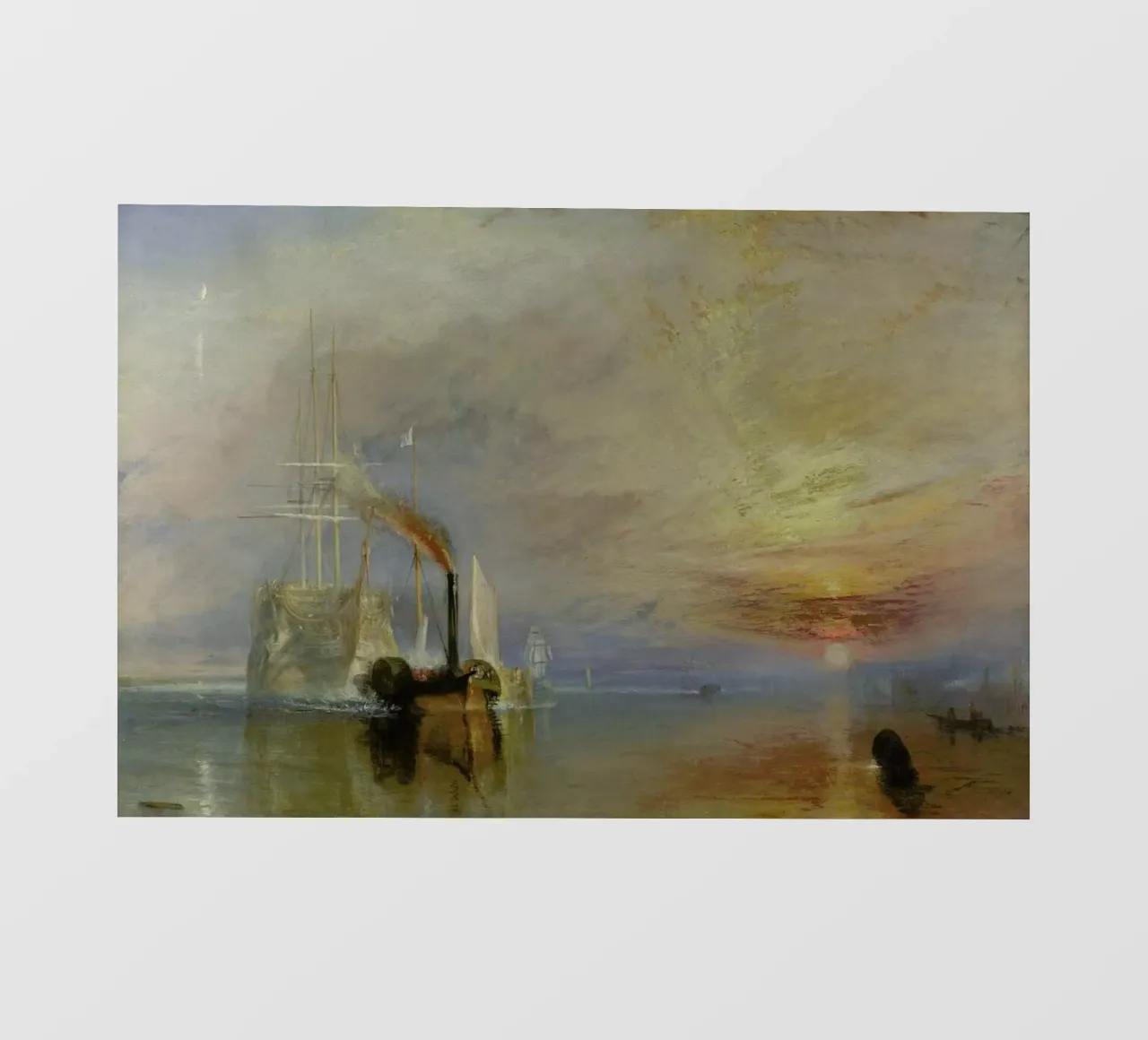 Turner - The Fighting Temeraire pellicola backlit da Vintage by JUNIQE