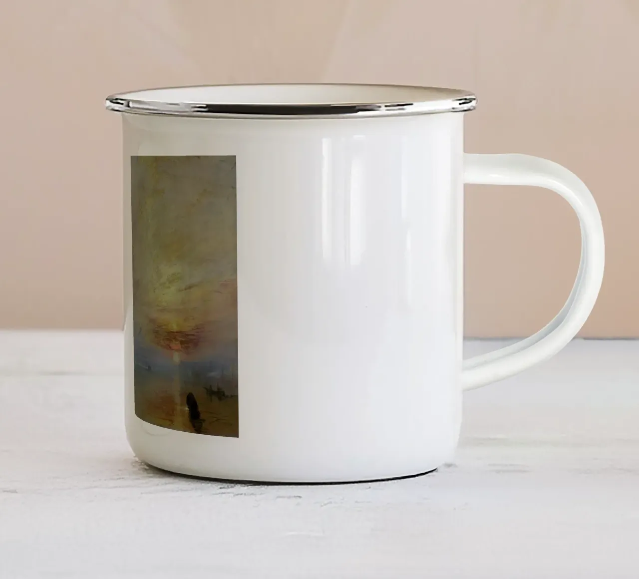 Turner - The Fighting Temeraire tazza in smalto da Vintage by JUNIQE