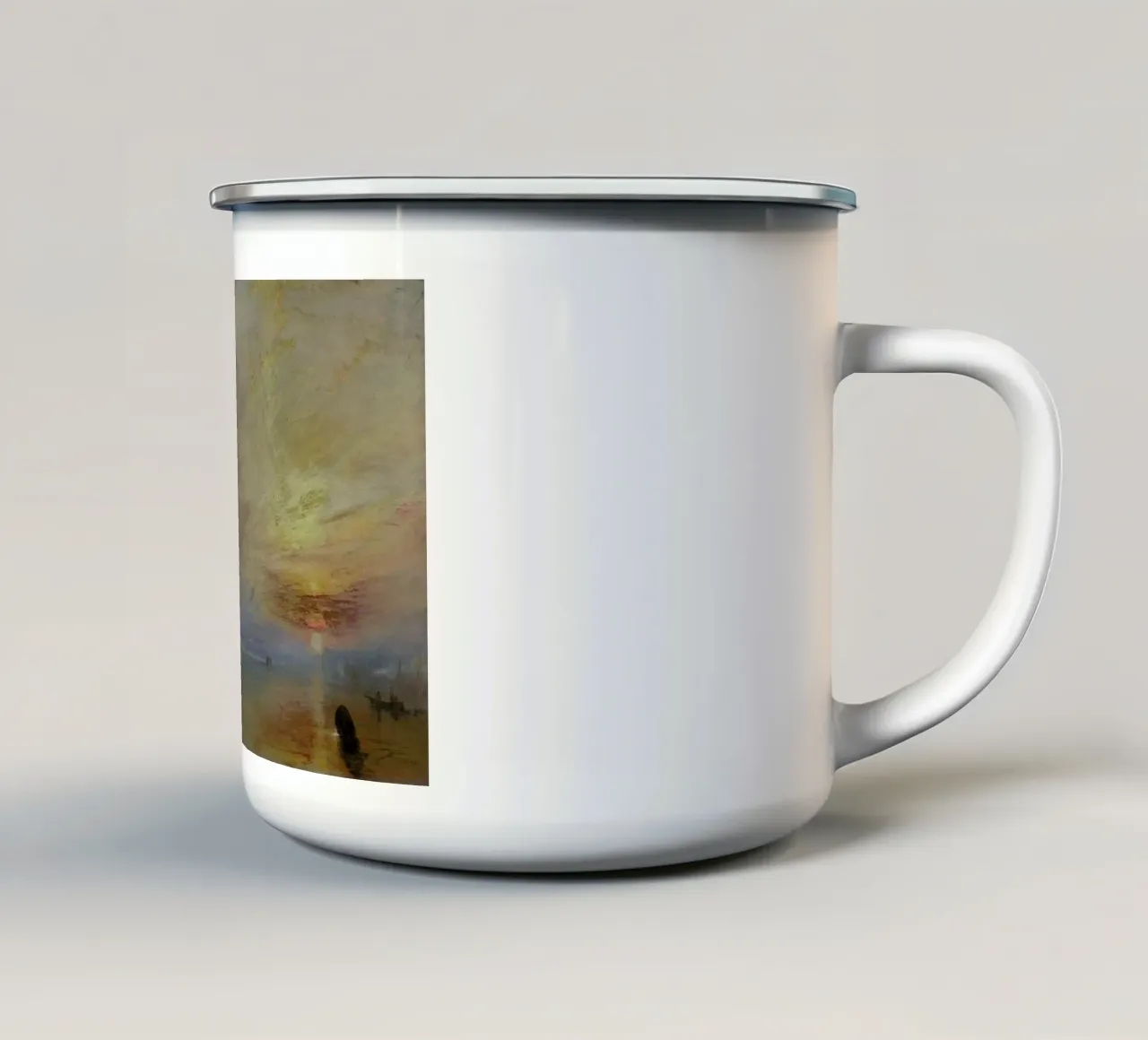 Turner - The Fighting Temeraire tazza in smalto da Vintage by JUNIQE