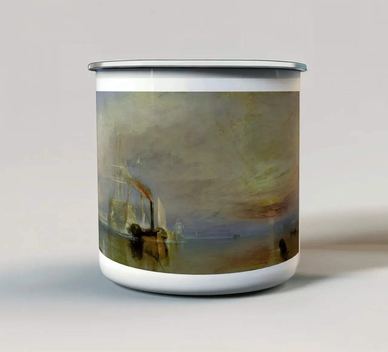Turner - The Fighting Temeraire tazza in smalto da Vintage by JUNIQE