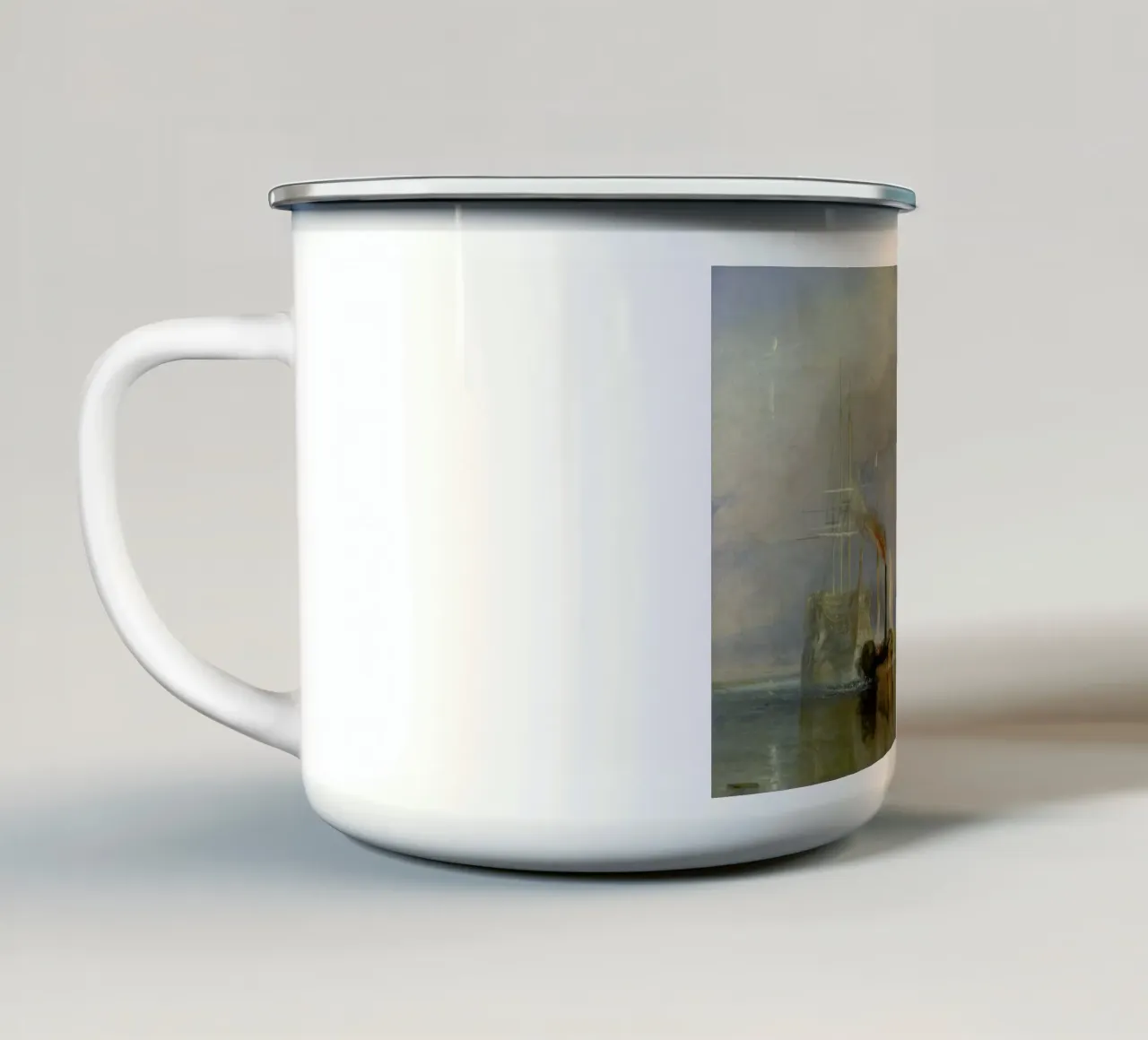 Turner - The Fighting Temeraire tazza in smalto da Vintage by JUNIQE