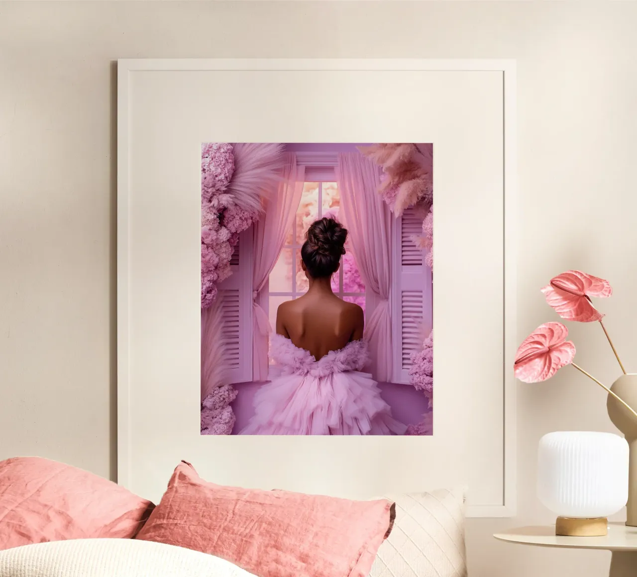 Reverie lilla poster da PhotoVibe Decor