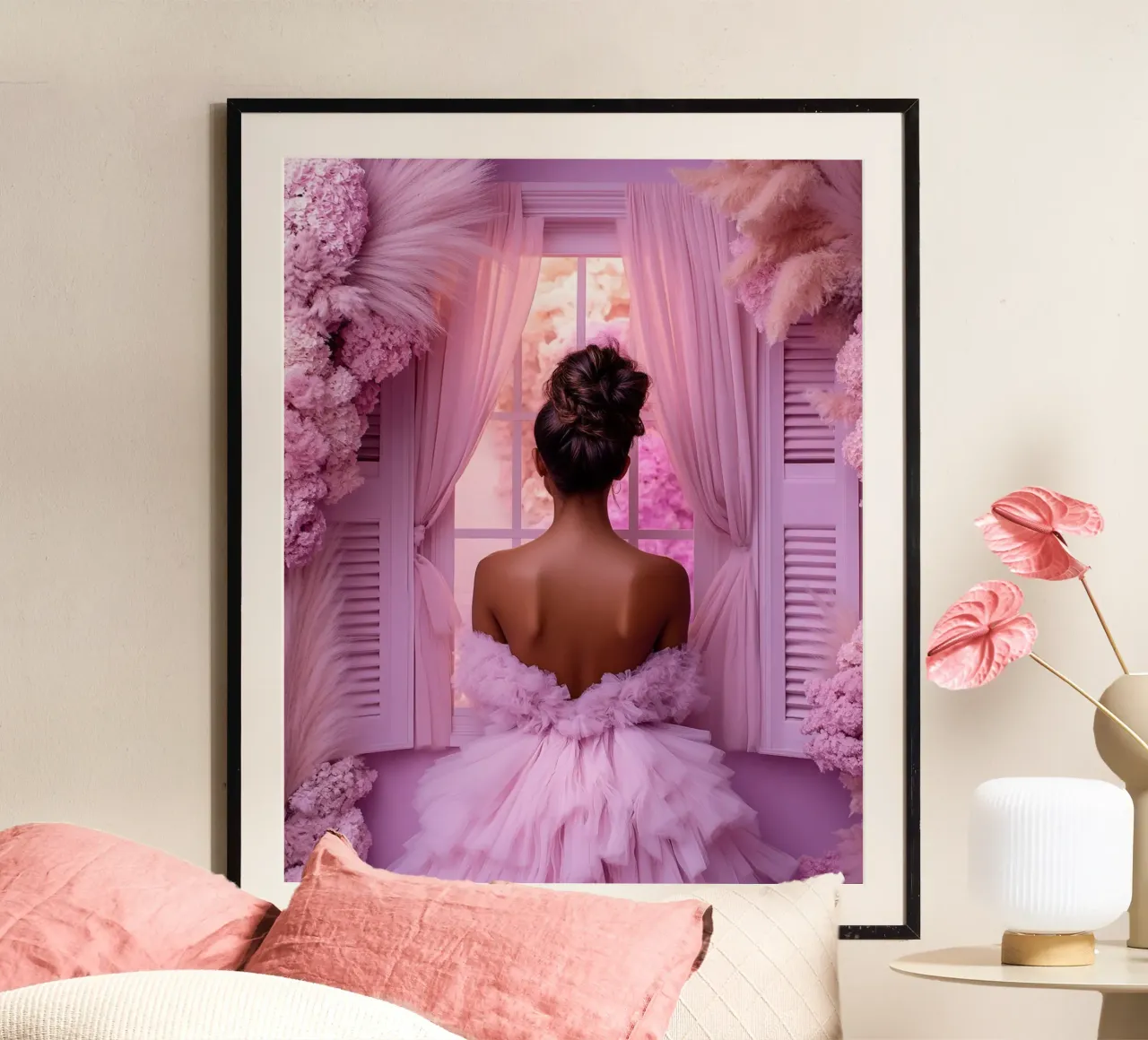 Reverie lilla poster da PhotoVibe Decor