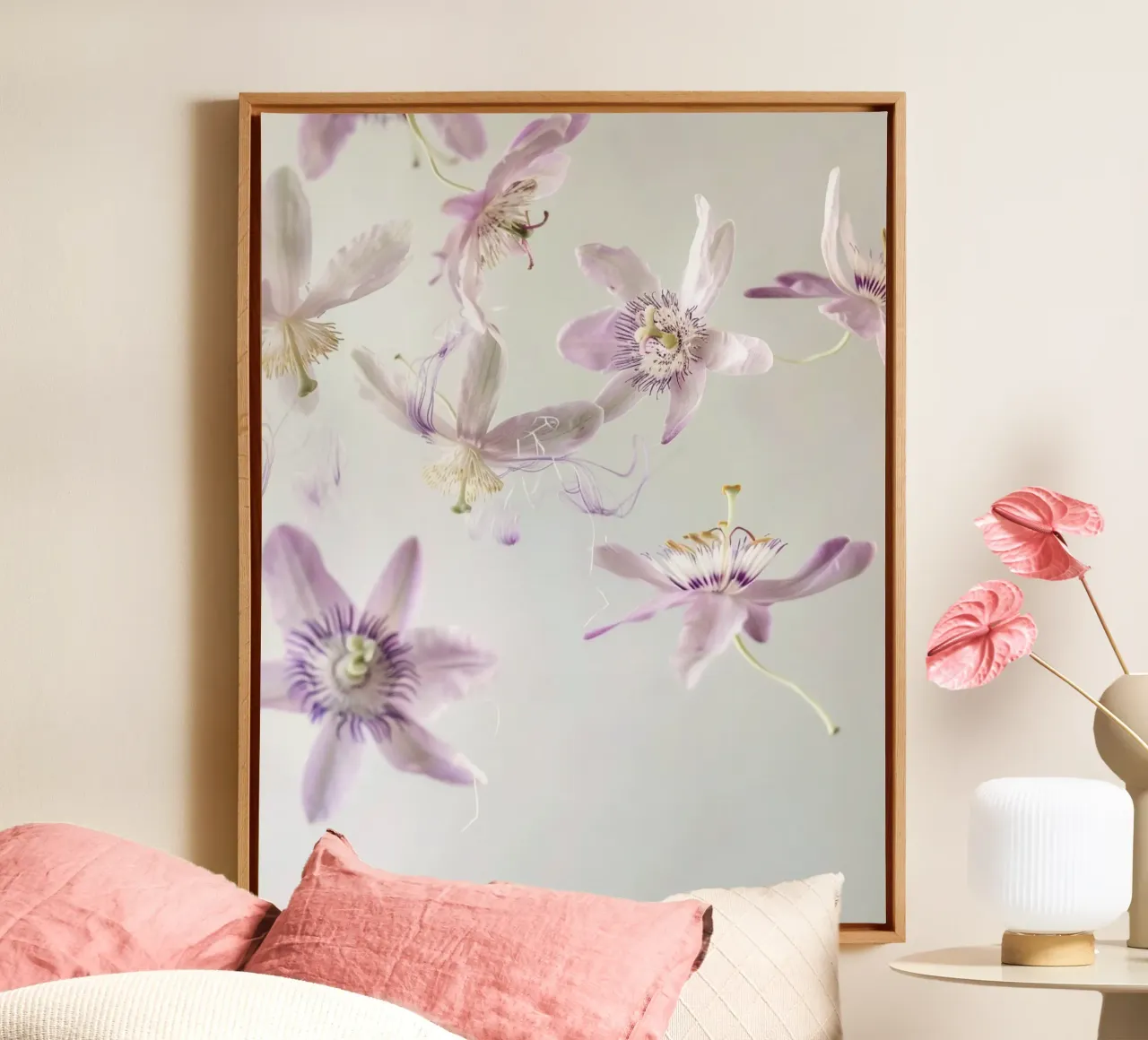 Floating Botanica canvas with Floater frame by PhotoVibe Decor