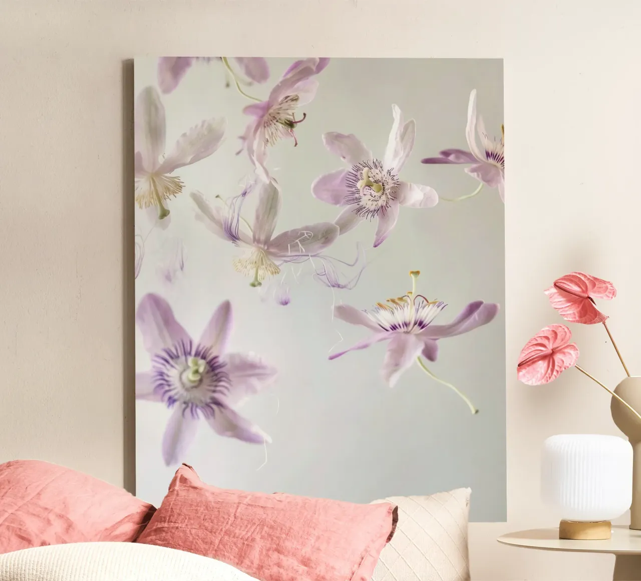 Floating Botanica canvas with Floater frame by PhotoVibe Decor