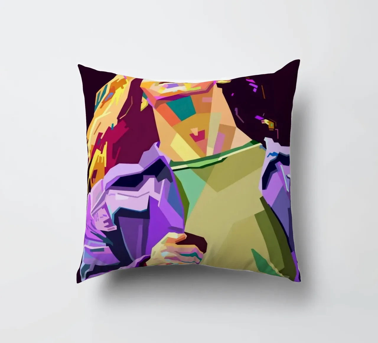 Eddie Vedder pop art portrait cuscino da Hantamrata