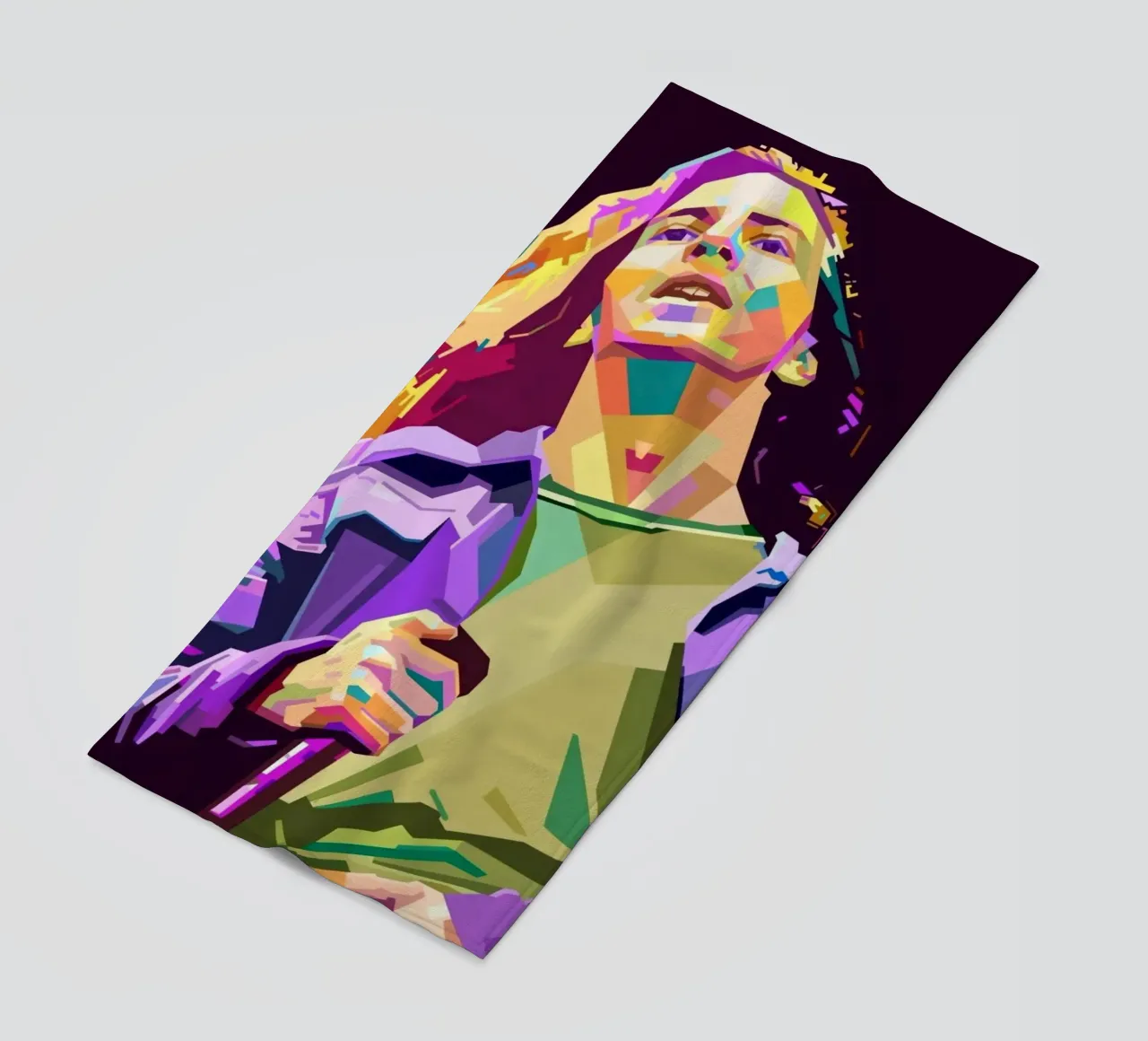 Eddie Vedder pop art portrait telo mare da Hantamrata