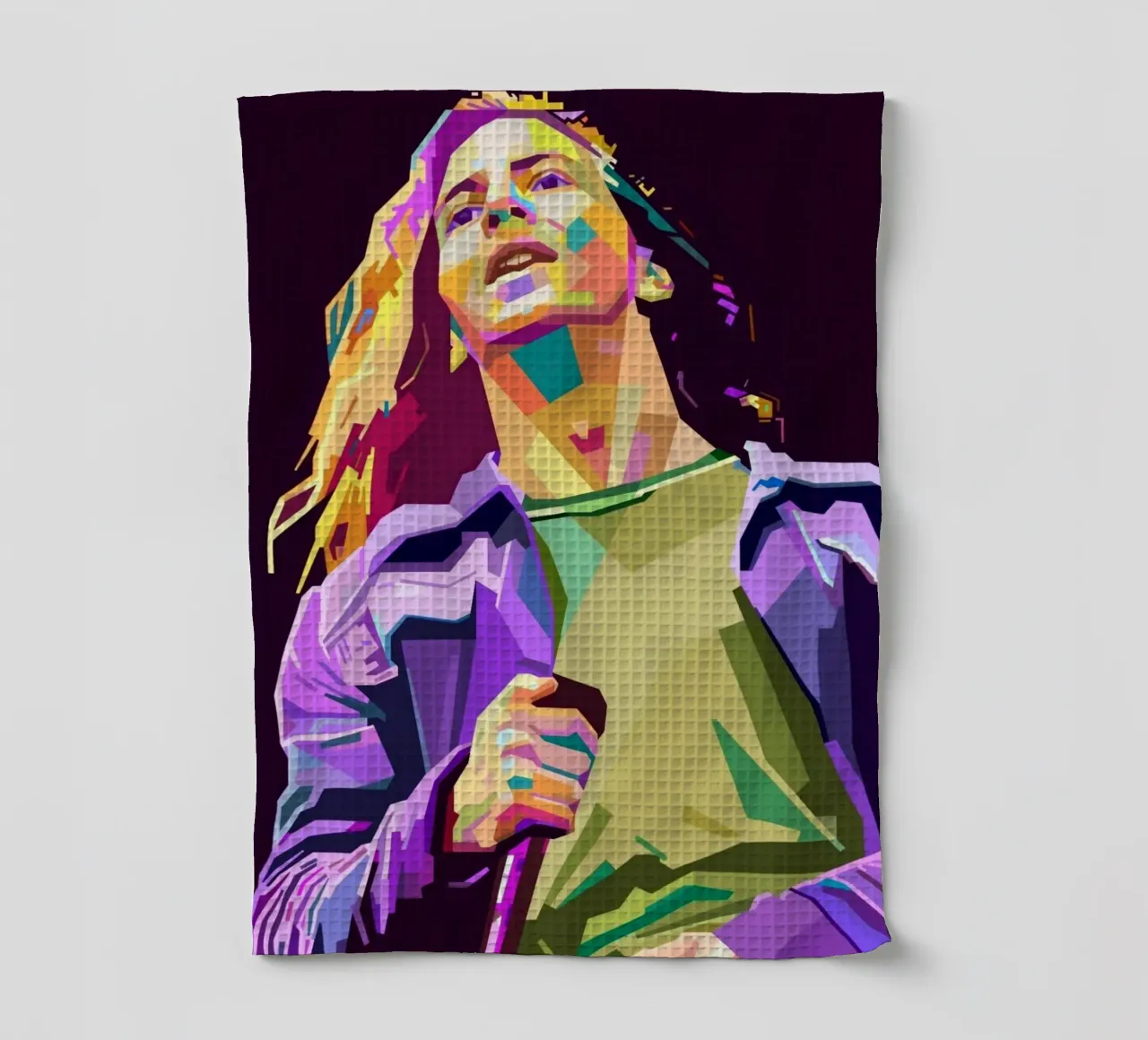 Eddie Vedder pop art portrait canovaccio da cucina da Hantamrata