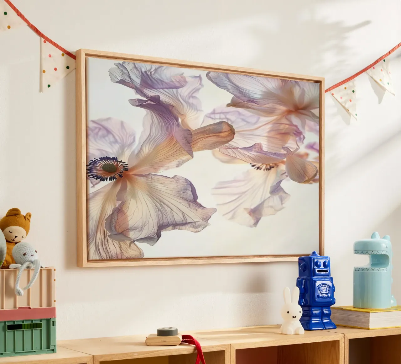 Floating Botanica canvas with Floater frame by PhotoVibe Decor