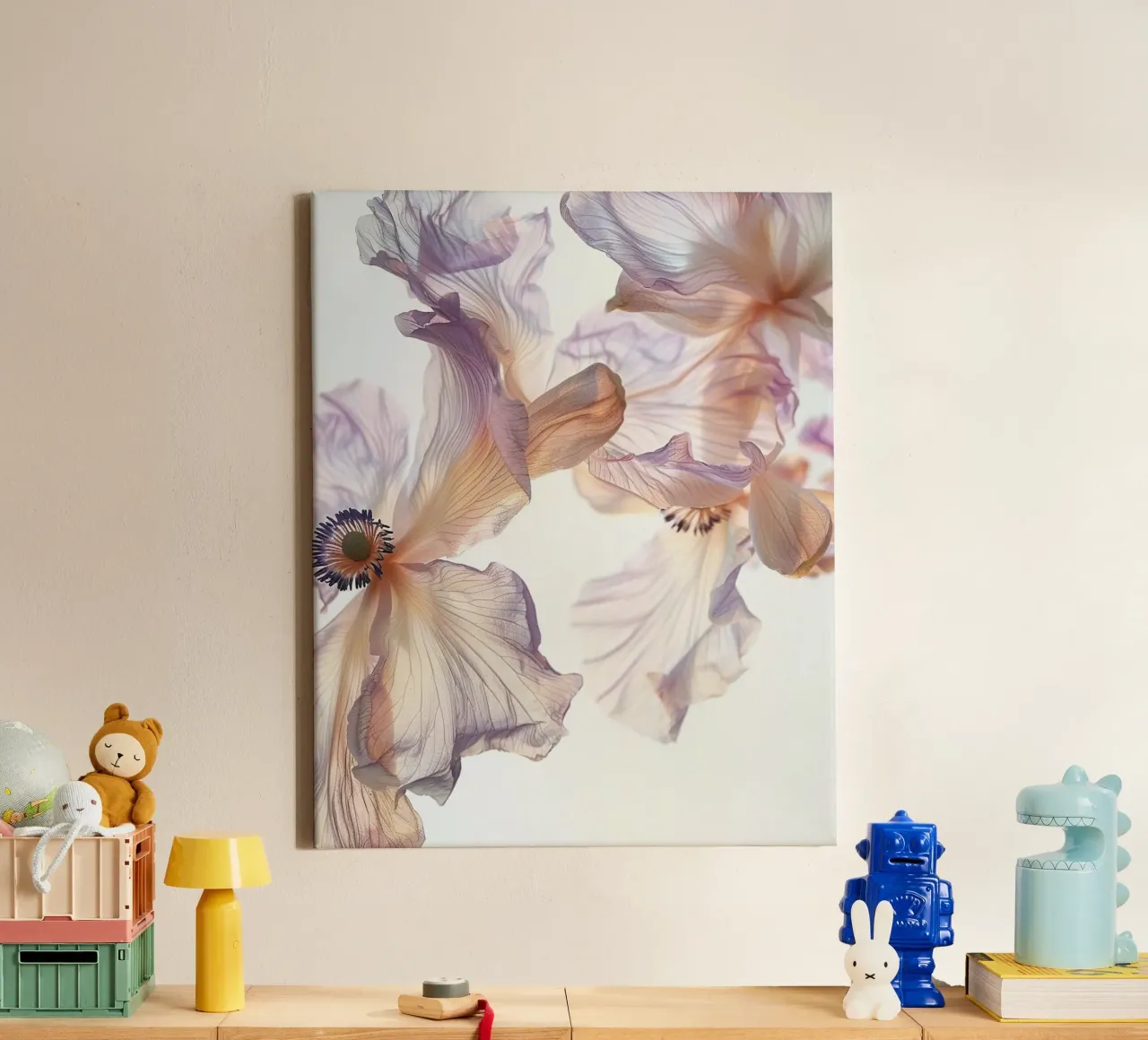 Floating Botanica canvas with Floater frame by PhotoVibe Decor