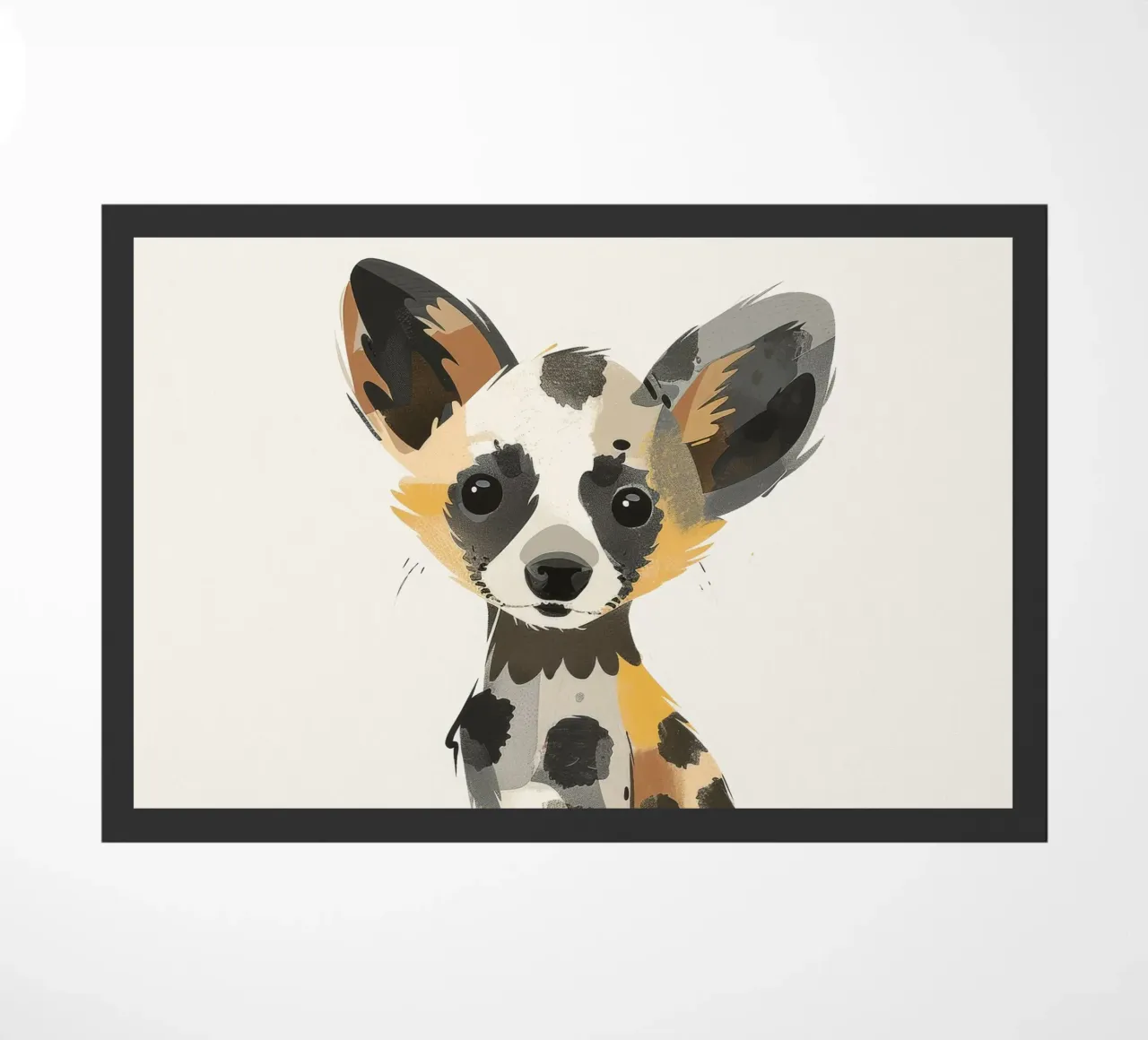Illustrazione di un cucciolo di cane selvatico africano zerbino da DesignDoodle