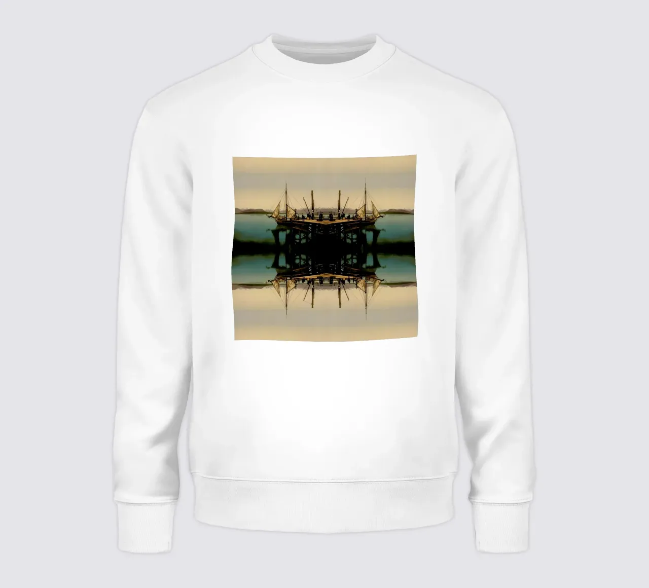 Ship sweatshirt by The Gently Unfurling Sneak