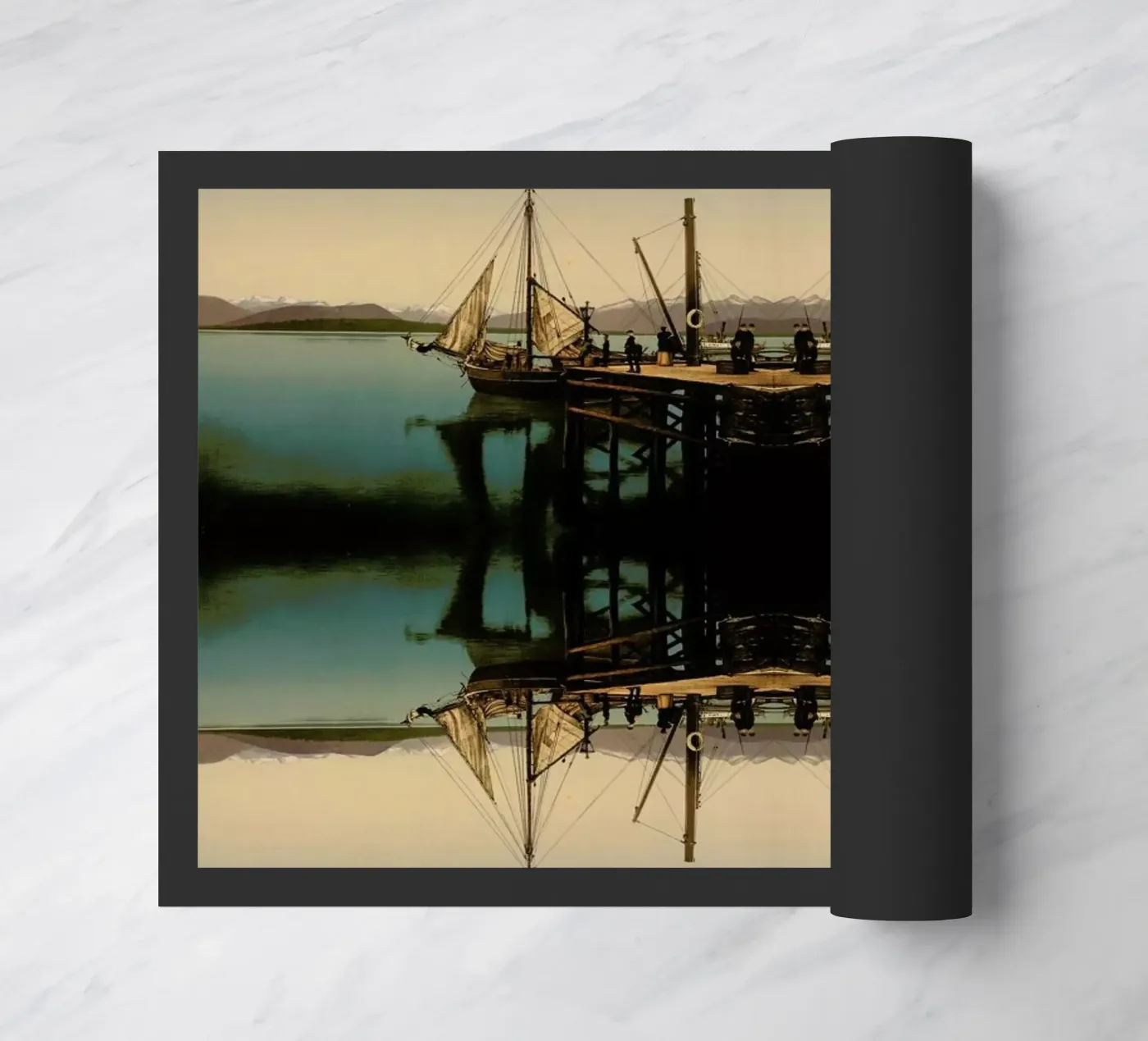 Ship doormat by The Gently Unfurling Sneak