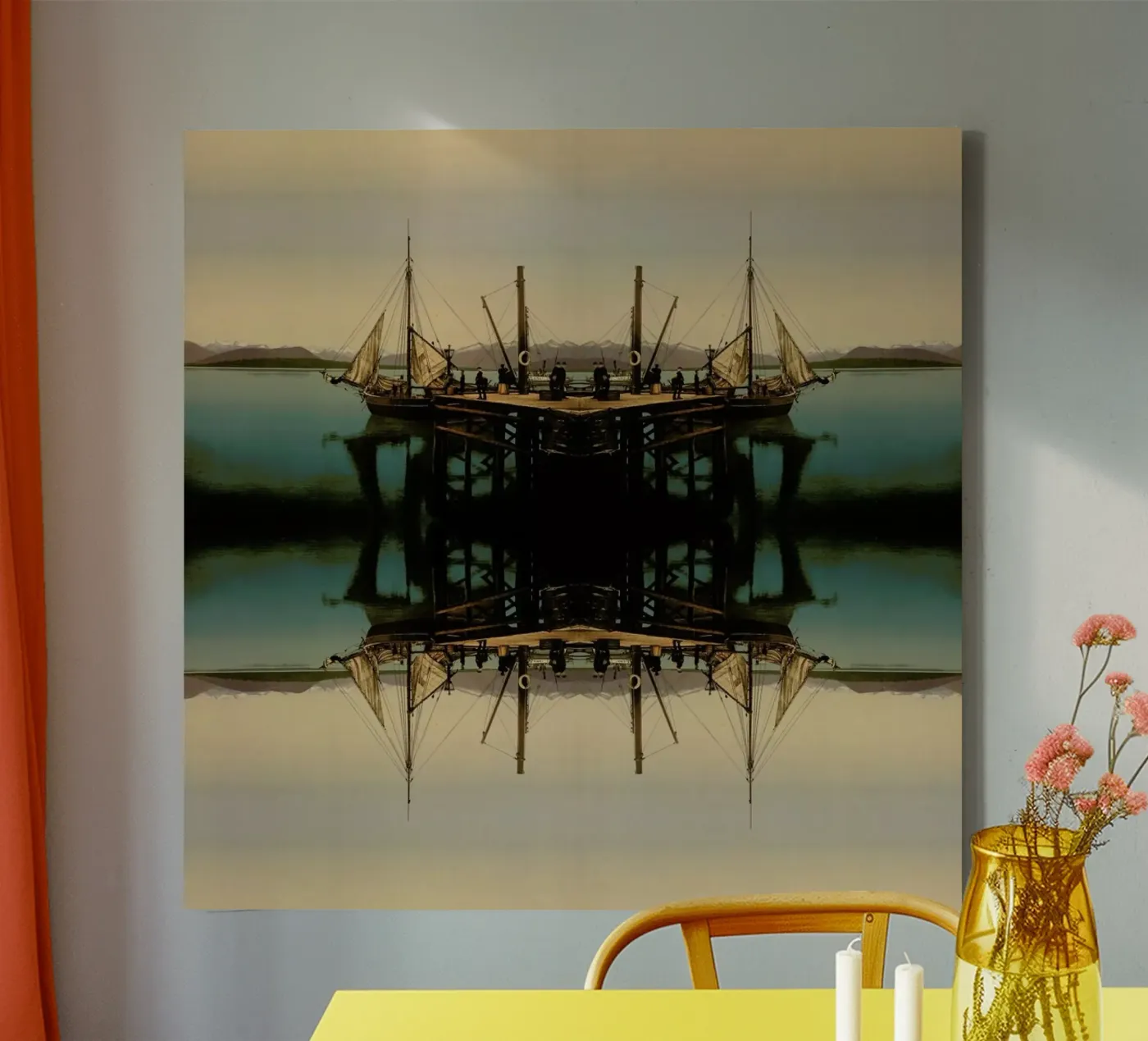 Ship canvas by The Gently Unfurling Sneak