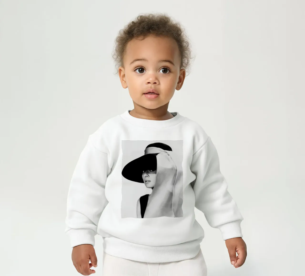 Audrey Monochrome felpa neonato da Lorraine Mooore