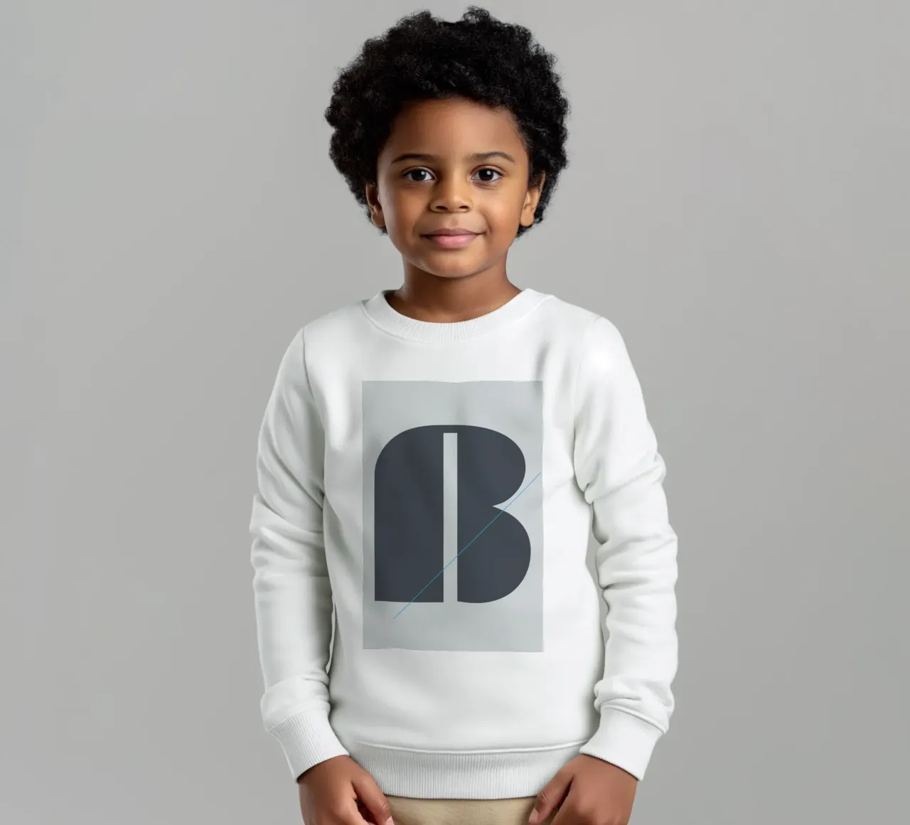 Eszet in grey felpa bambino da Oh Darling
