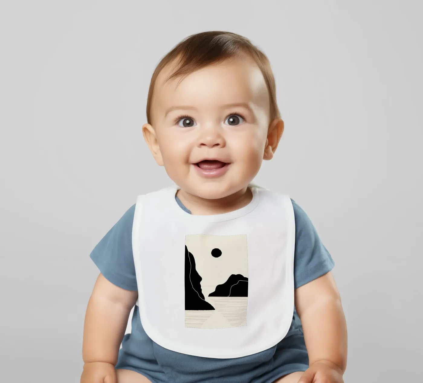 Midnight Ocean Babylätzchen von Graphite