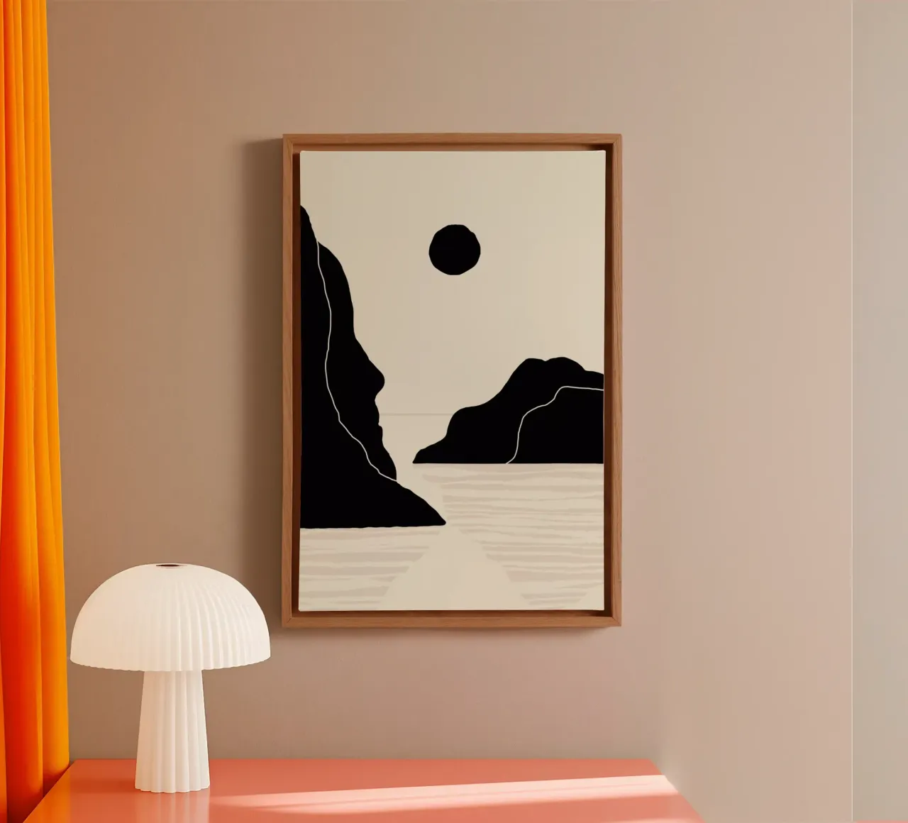 Midnight Ocean canvas by Graphite