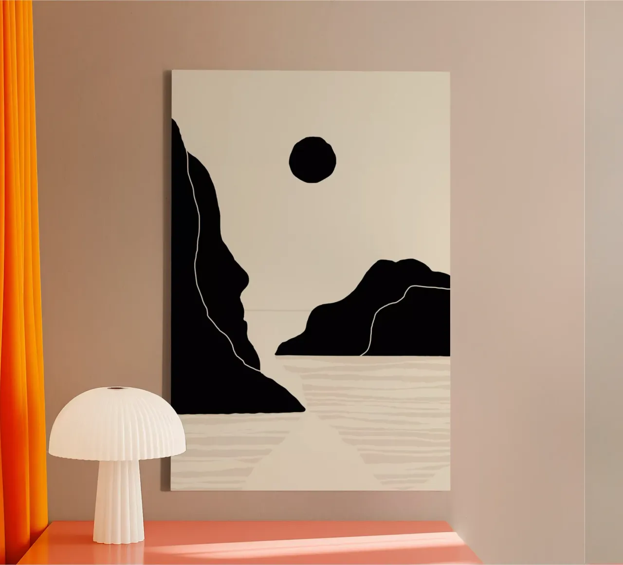 Midnight Ocean canvas by Graphite