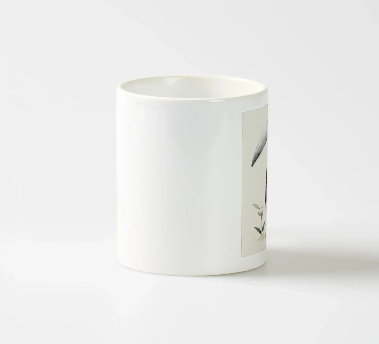 Illustrazione di formichiere stilizzato con flora tazza in ceramica da DesignDoodle