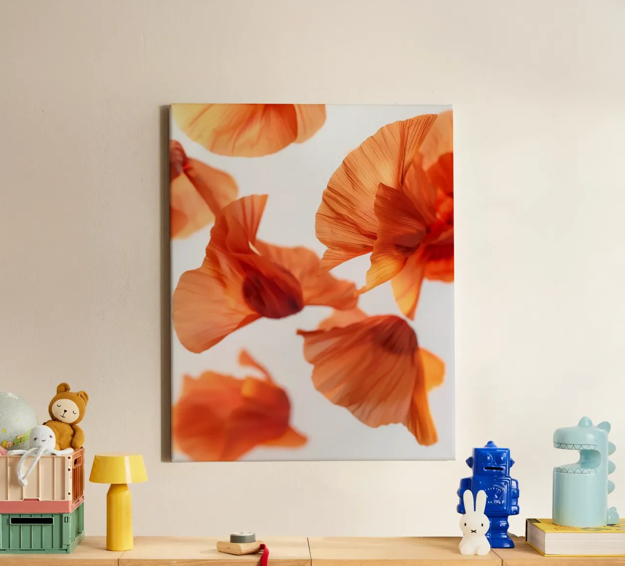 Floating Botanica canvas with Floater frame by PhotoVibe Decor