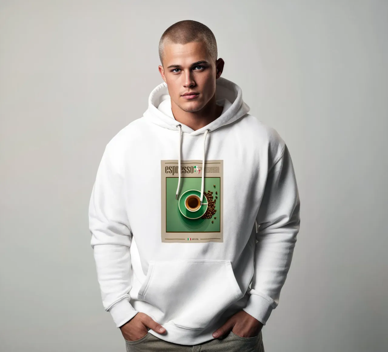 Espresso sudadera con capucha de cosmos studio